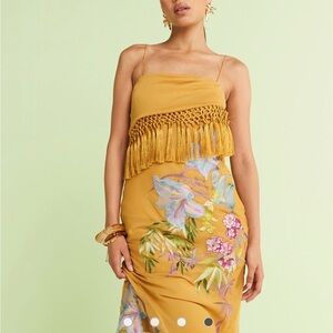 ASOS Mustard Floral Dress